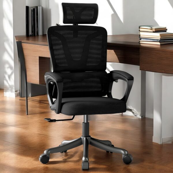 Cadeira Ergonômica Metal Red M3014 - Preto - Image 9
