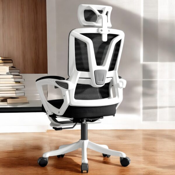 Cadeira Ergonômica Metal Red M3014 - Branco - Image 10