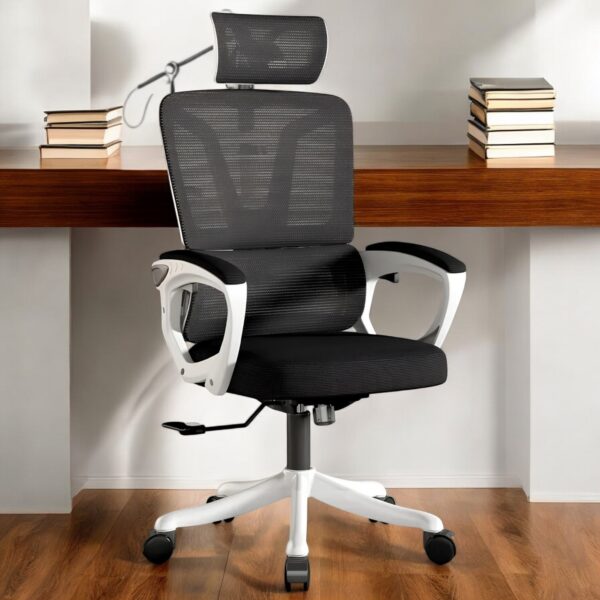 Cadeira Ergonômica Metal Red M3014 - Branco - Image 11