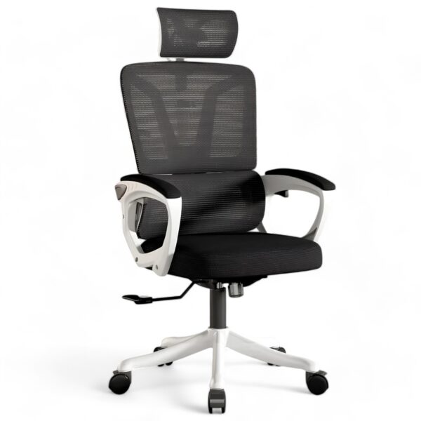 Cadeira Ergonômica Metal Red M3014 - Branco - Image 2