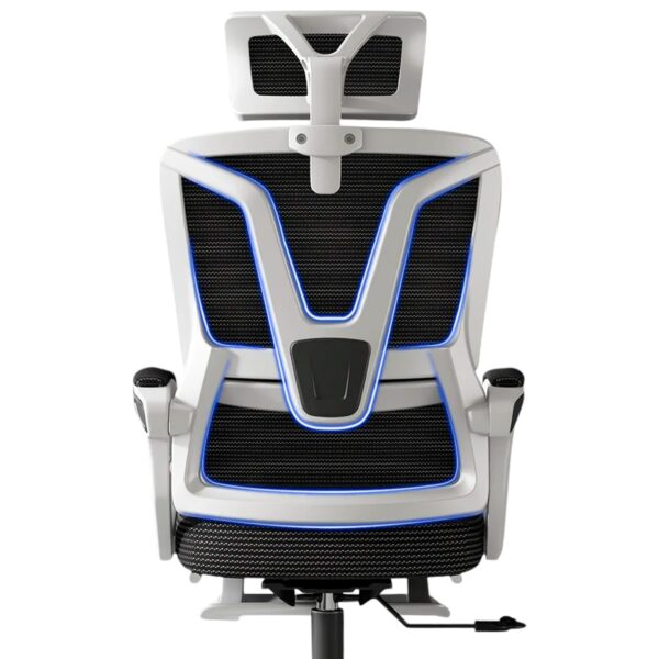 Cadeira Ergonômica Metal Red M3014 - Branco - Image 4