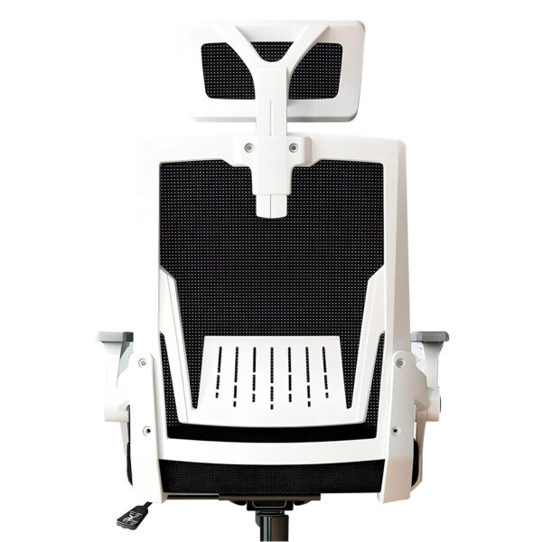 Cadeira Ergonômica Metal Red M401 – Branco - Image 3