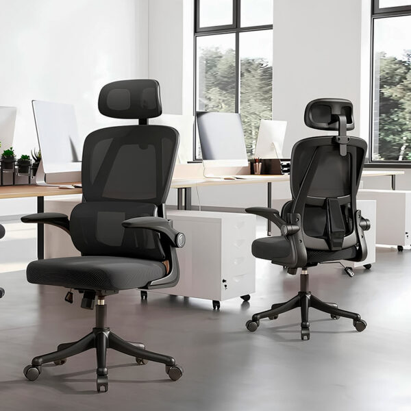 Cadeira Ergonômica Metal Red M419 – Preto - Image 7