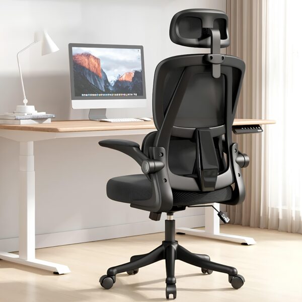 Cadeira Ergonômica Metal Red M419 – Preto - Image 8