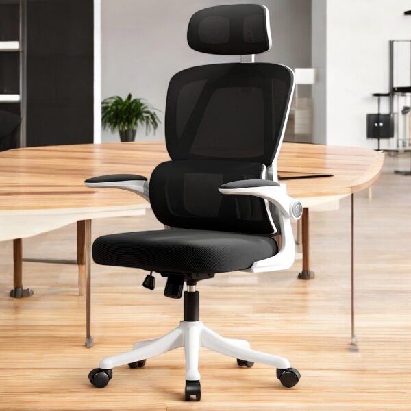 Cadeira Ergonômica Metal Red M419 – Branco - Image 11