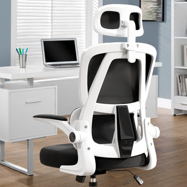 Cadeira Ergonômica Metal Red M419 – Branco - Image 9