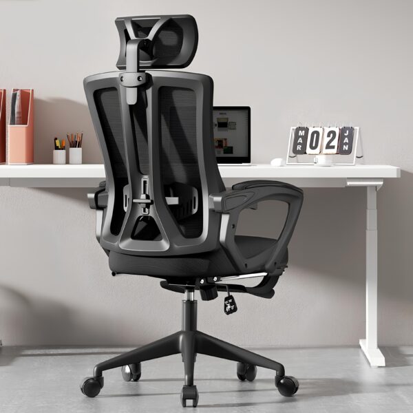 Cadeira Ergonômica Metal Red M858 - Preto - Image 12