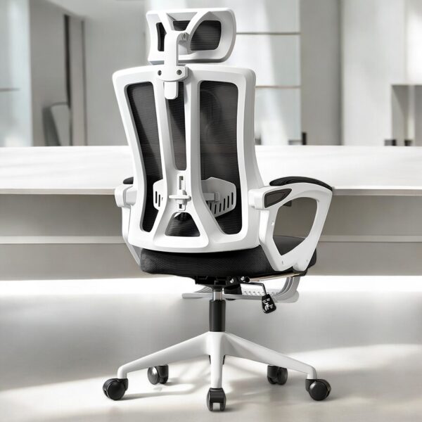 Cadeira Ergonômica Metal Red M858 - Branco - Image 12