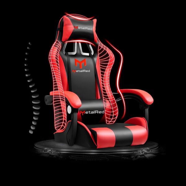 Cadeira Gamer Ceres M2 Metal Red - Preto e Vermelho - Image 4
