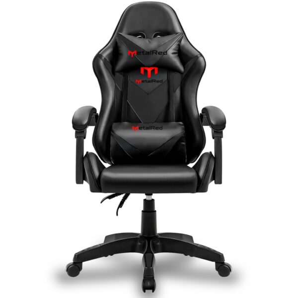 Cadeira Gamer Aurora M1 Metal Red - Preto - Image 2