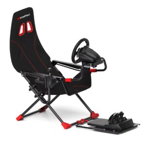 Cockpit Simracing Metal Red Preto e Vermelho - FX6001