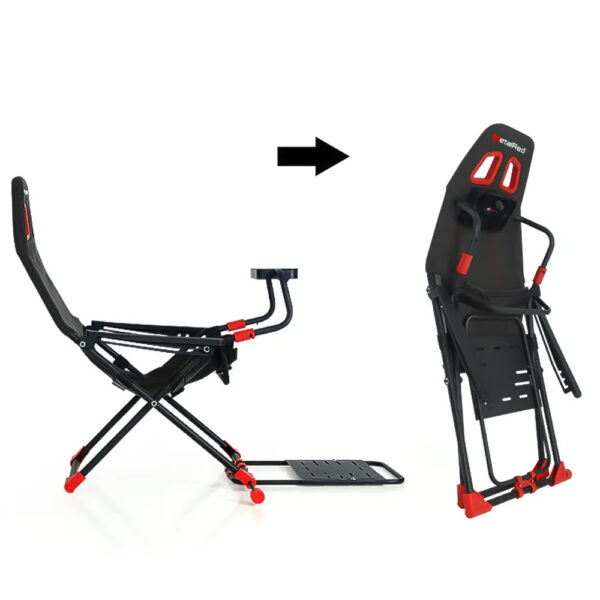 Cockpit Simracing Metal Red Preto e Vermelho - FX6001 - Image 5