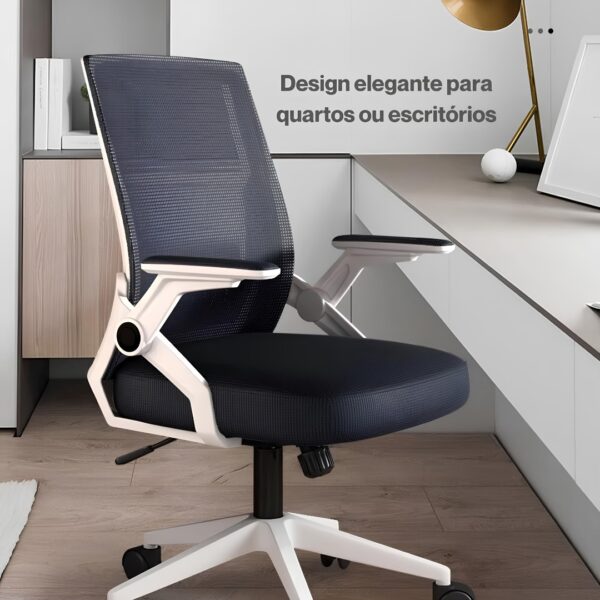 Cadeira Ergonômica Metal Red - M103 - Branco - Image 7