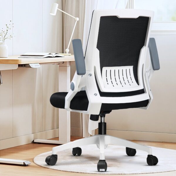 Cadeira Ergonômica Metal Red - M103 - Branco - Image 8