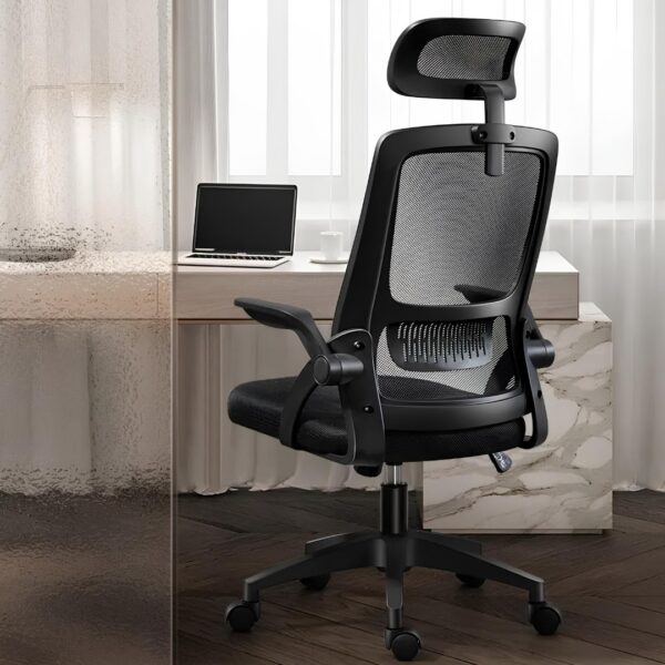 Cadeira Ergonômica Metal Red M255 – Preto - Image 8