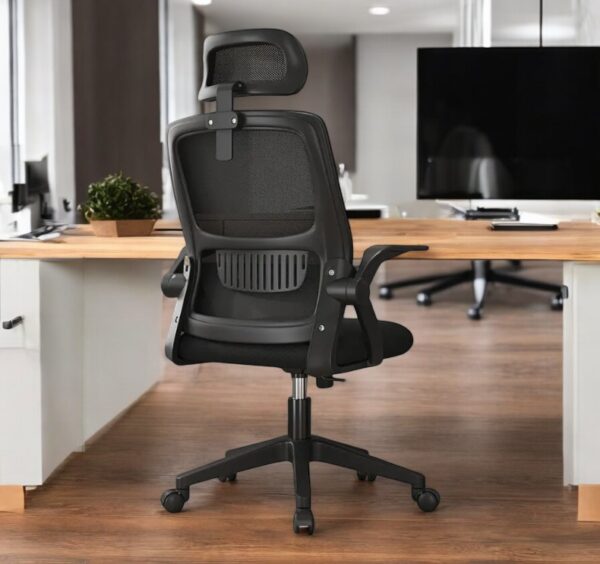 Cadeira Ergonômica Metal Red M255 – Preto - Image 9