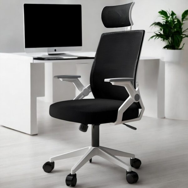 Cadeira Ergonômica Metal Red M401 – Preto - Image 5