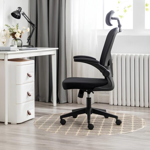 Cadeira Ergonômica Metal Red M616 – Preto - Image 10