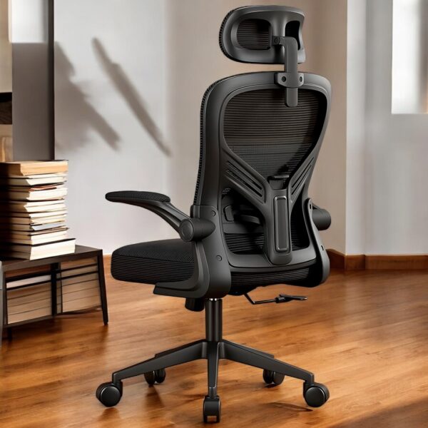 Cadeira Ergonômica Metal Red M616 – Preto - Image 9