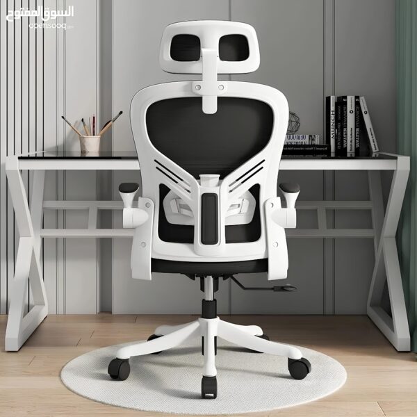 Cadeira Ergonômica Metal Red M616 – Branco - Image 6