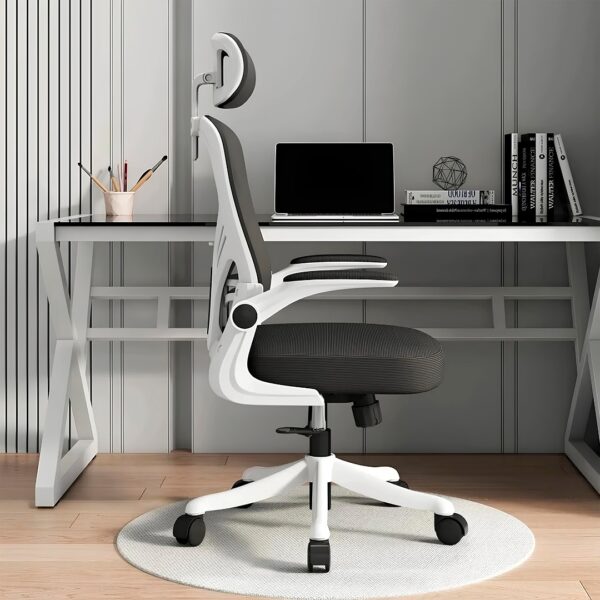 Cadeira Ergonômica Metal Red M616 – Branco - Image 8