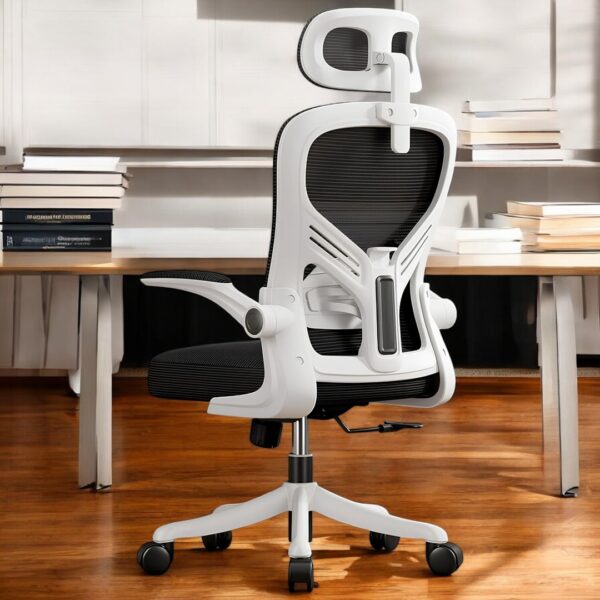 Cadeira Ergonômica Metal Red M616 – Branco - Image 9