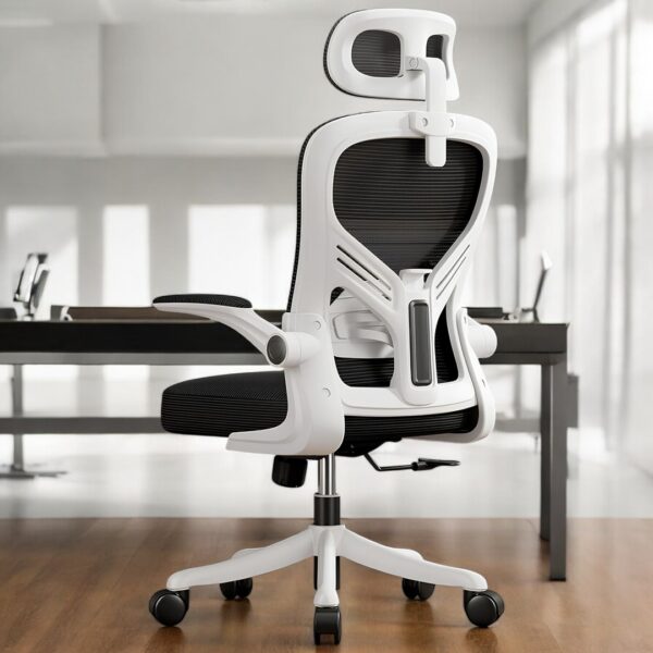 Cadeira Ergonômica Metal Red M616 – Branco - Image 10