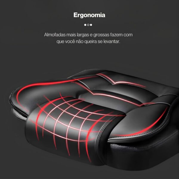 Cadeira Ergonômica Metal Red M809 - Preto - Image 8