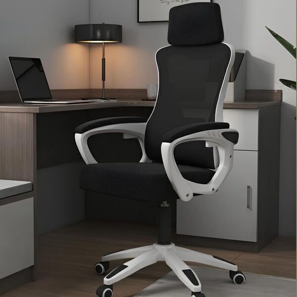 Cadeira Ergonômica Metal Red M818 - Branco - Image 12