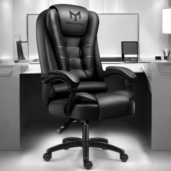 Cadeira Ergonômica Metal Red M809 - Preto - Image 10
