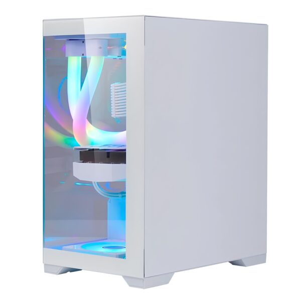 Gabinete Gamer Nebula Mini Metal Red M6 - Branco - Image 5