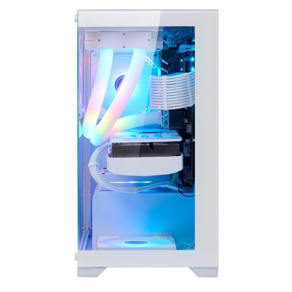 Gabinete Gamer Nebula Mini Metal Red M6 - Branco - Image 4