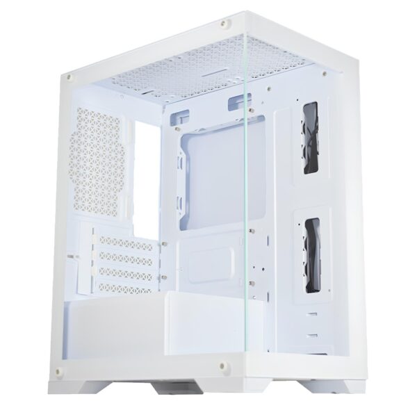 Gabinete Gamer Nebula Mini Metal Red M6 - Branco - Image 6