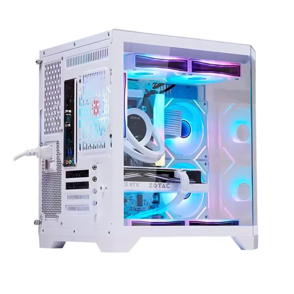 Gabinete Gamer Neptune Mini Metal Red M4 - Branco - Image 5