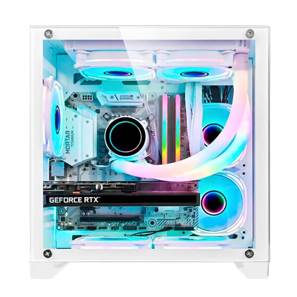 Gabinete Gamer Orion Metal Red M7 - Branco - Image 3