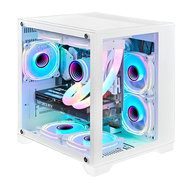 Gabinete Gamer Orion Metal Red M7 - Branco - Image 2