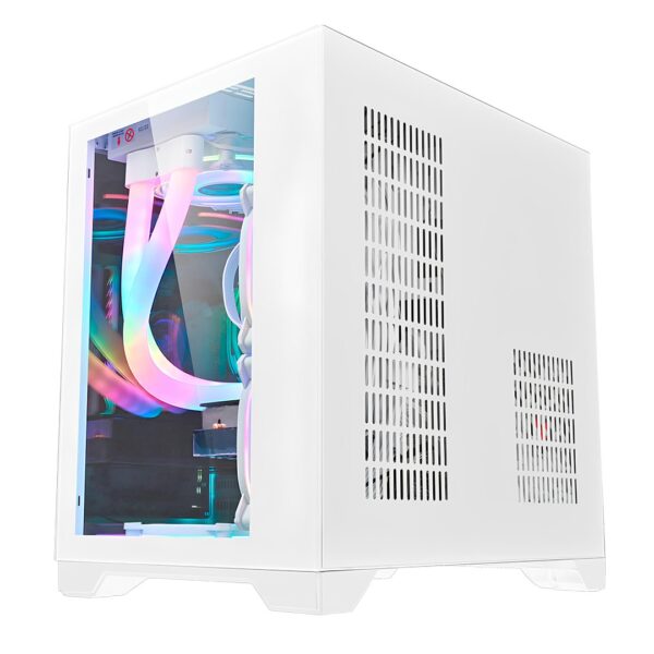 Gabinete Gamer Orion Metal Red M7 - Branco - Image 4