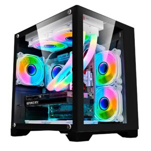 Gabinete Gamer Orion Metal Red M7 - Preto