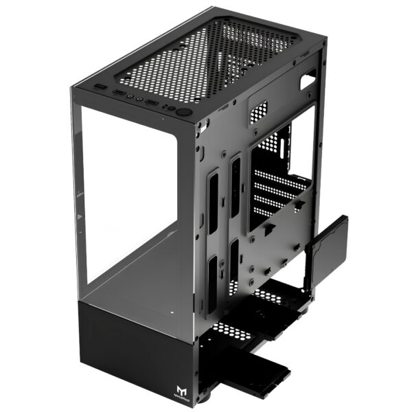 Gabinete Gamer Stellar Mini Metal Red M8 - Preto - Image 5