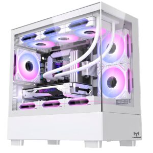 Gabinete Gamer Stellar Pro Metal Red M9 - Branco
