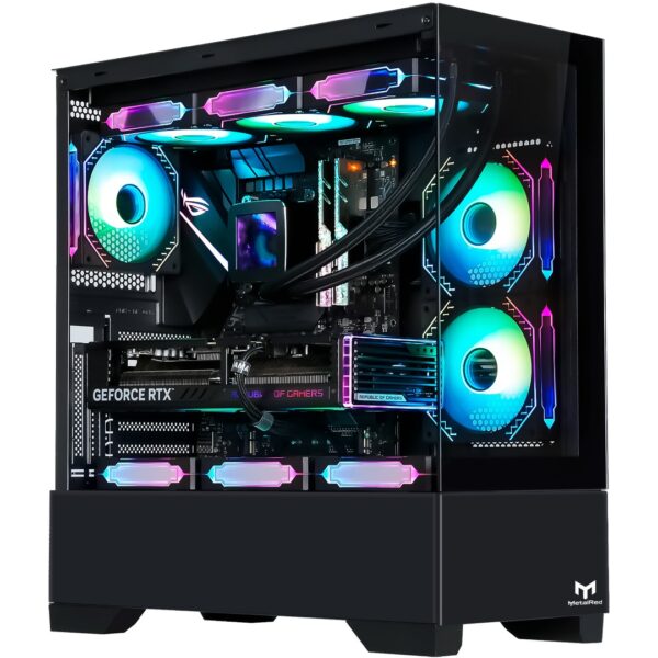 Gabinete Gamer Stellar Pro Metal Red M9 - Preto - Image 2