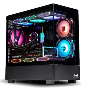 Gabinete Gamer Stellar Pro Metal Red M9 - Preto
