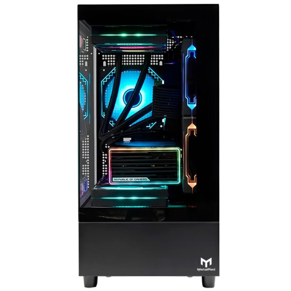 Gabinete Gamer Stellar Pro Metal Red M9 - Preto - Image 5