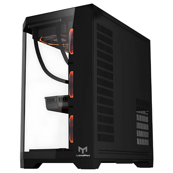 Gabinete Gamer Neptune Pro Metal Red M5 - Preto - Image 4