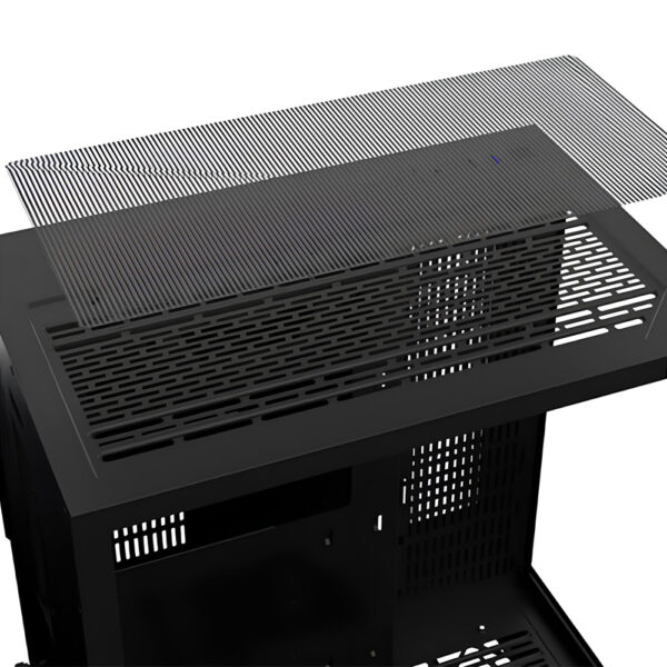 Gabinete Gamer Neptune Pro Metal Red M5 - Preto - Image 6