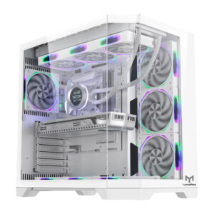 Gabinete Gamer Neptune Pro Metal Red M5 - Branco
