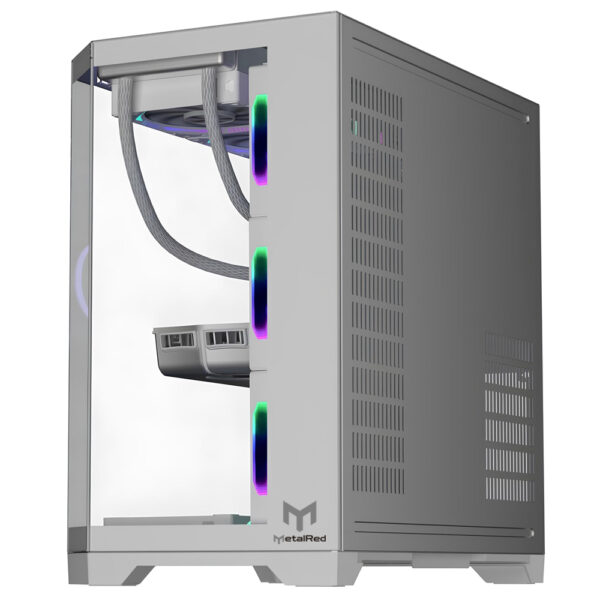 Gabinete Gamer Neptune Pro Metal Red M5 - Branco - Image 3
